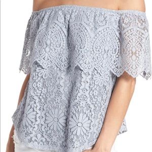 BP lace off the shoulder shirt